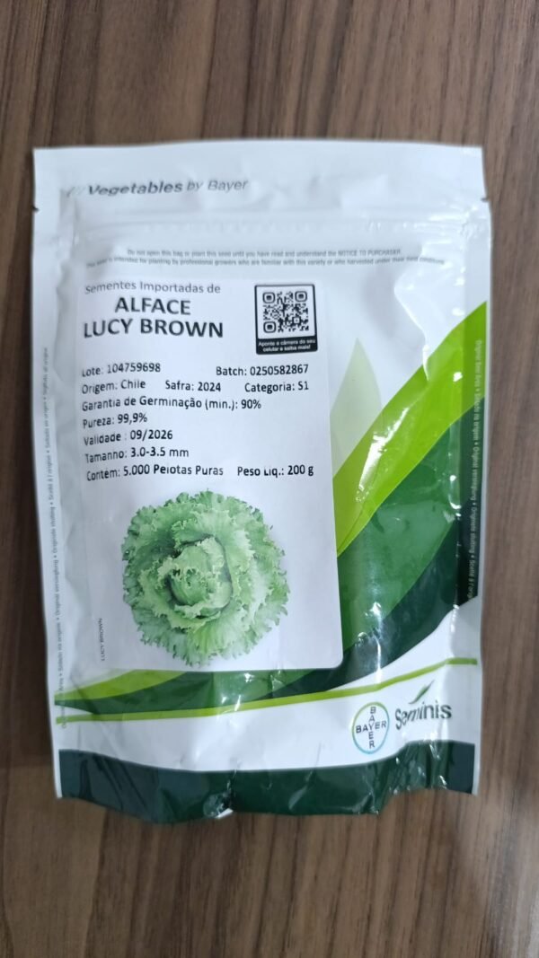 Sementes de alface Lucy Brown